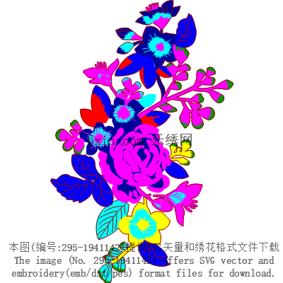 svg矢量绣花图下载