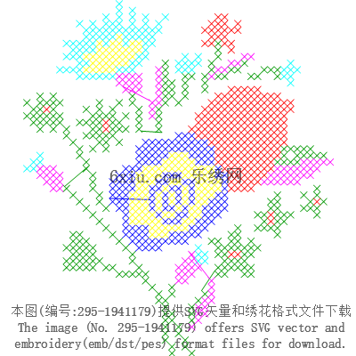 svg矢量绣花图下载