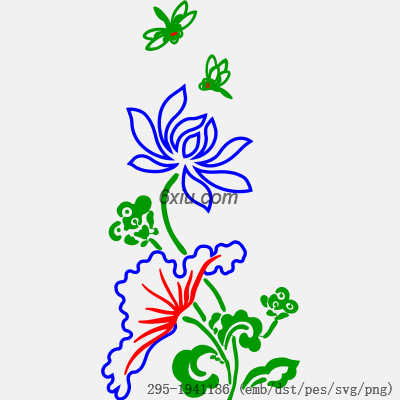 svg矢量绣花图下载