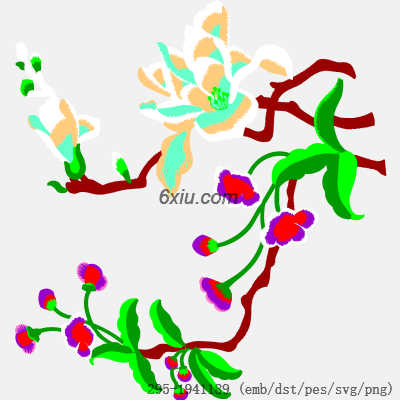 svg矢量绣花图下载