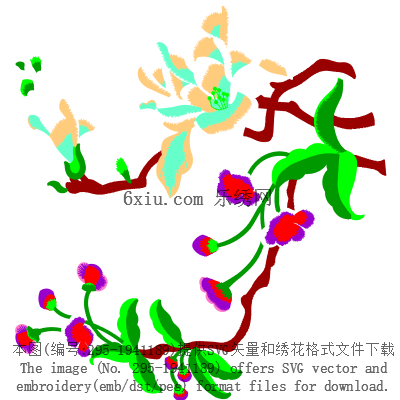 svg矢量绣花图下载