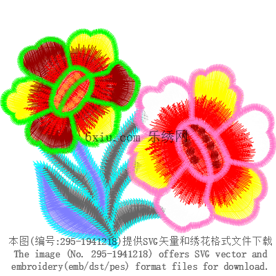 svg矢量绣花图下载
