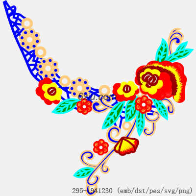 svg矢量绣花图下载