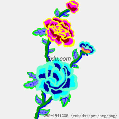 svg矢量绣花图下载