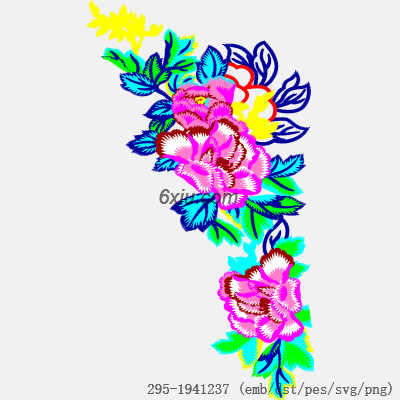 svg矢量绣花图下载