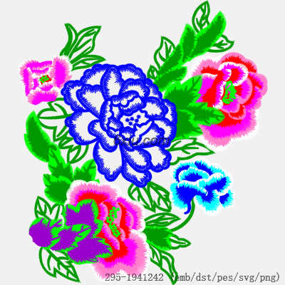svg矢量绣花图下载