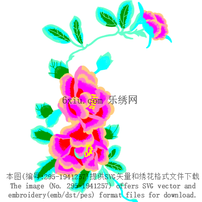 svg矢量绣花图下载