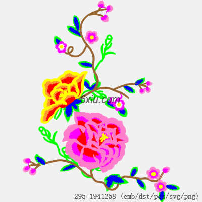svg矢量绣花图下载