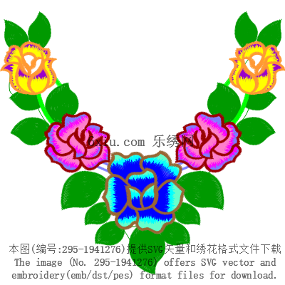 svg矢量绣花图下载