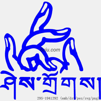 svg矢量绣花图下载