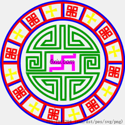 svg矢量绣花图下载
