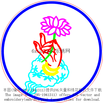 svg矢量绣花图下载
