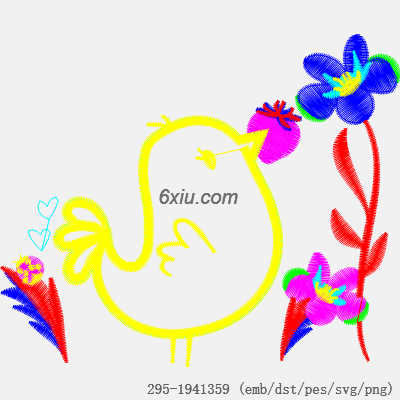 svg矢量绣花图下载
