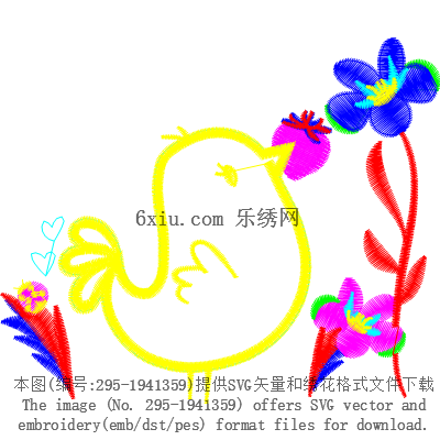 svg矢量绣花图下载