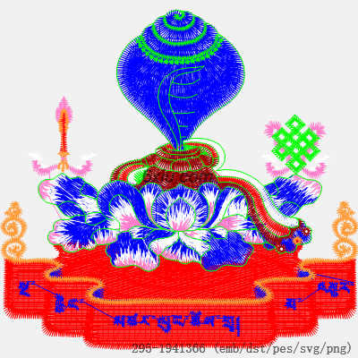 svg矢量绣花图下载