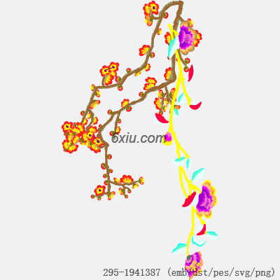 svg矢量绣花图下载
