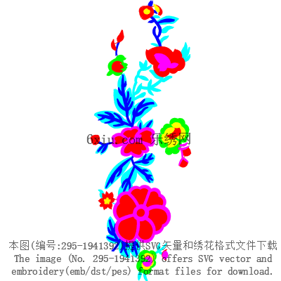 svg矢量绣花图下载