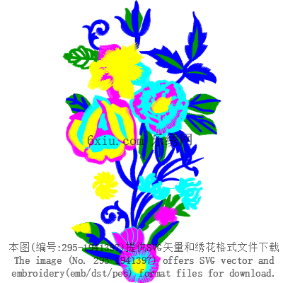 svg矢量绣花图下载