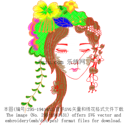 svg矢量绣花图下载