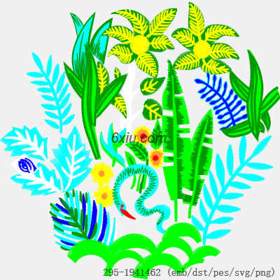 svg矢量绣花图下载