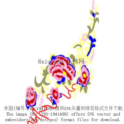 svg矢量绣花图下载