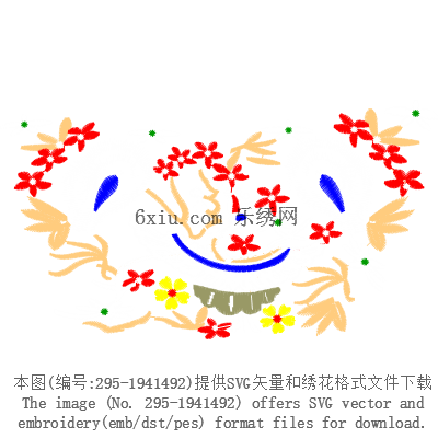 svg矢量绣花图下载