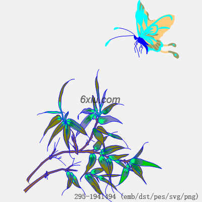 svg矢量绣花图下载