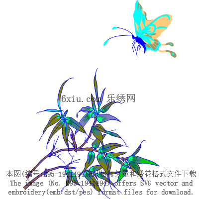 svg矢量绣花图下载