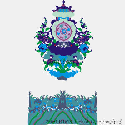 svg矢量绣花图下载