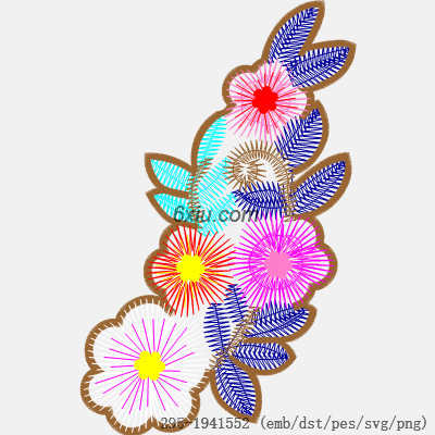 svg矢量绣花图下载
