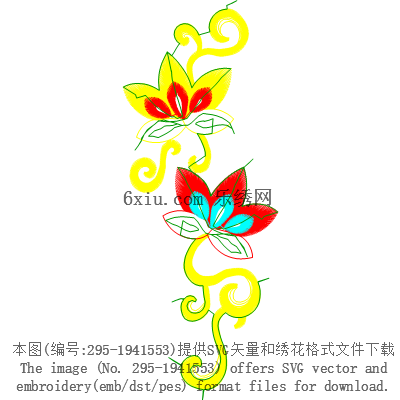 svg矢量绣花图下载