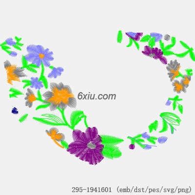 svg矢量绣花图下载