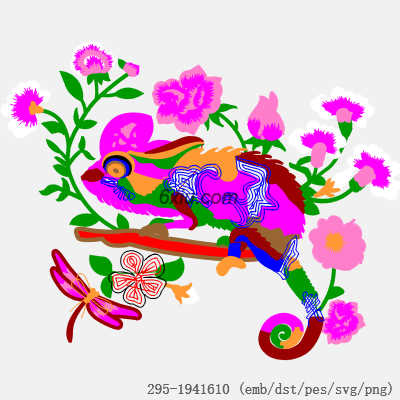 svg矢量绣花图下载