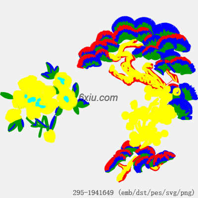 svg矢量绣花图下载