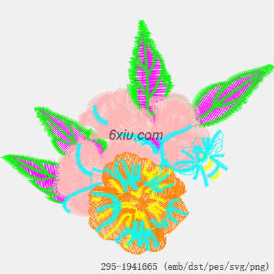 svg矢量绣花图下载
