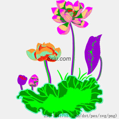 svg矢量绣花图下载