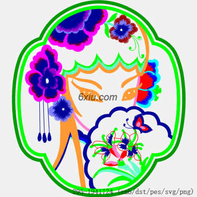 svg矢量绣花图下载
