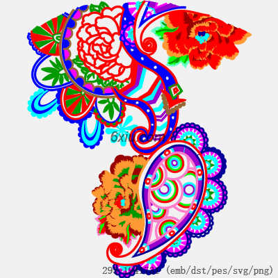 svg矢量绣花图下载