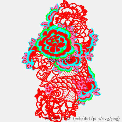 svg矢量绣花图下载