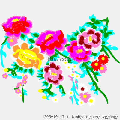 svg矢量绣花图下载