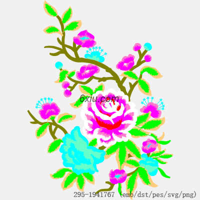 svg矢量绣花图下载