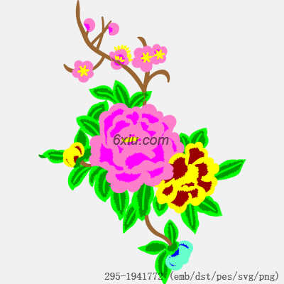 svg矢量绣花图下载
