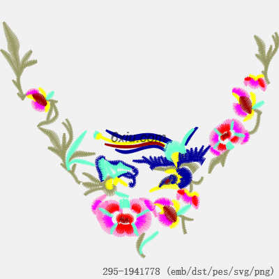 svg矢量绣花图下载