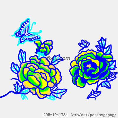 svg矢量绣花图下载