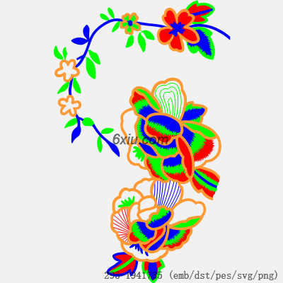 svg矢量绣花图下载