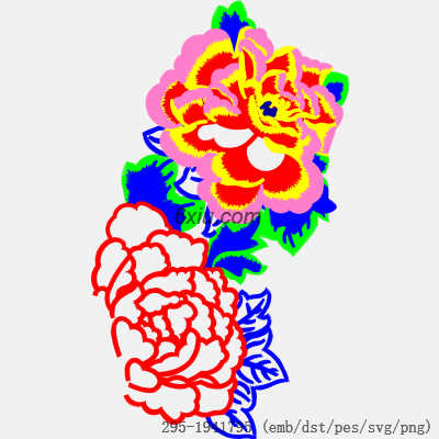 svg矢量绣花图下载
