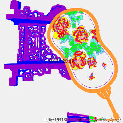 svg矢量绣花图下载