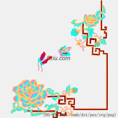 svg矢量绣花图下载