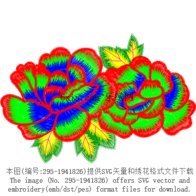 svg矢量绣花图下载