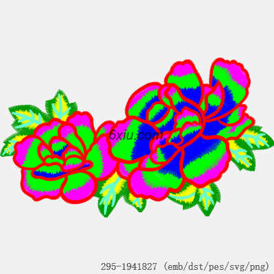 svg矢量绣花图下载